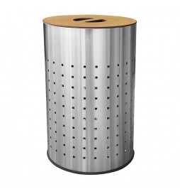 Cesto para ropa sucia de Acero Inoxidable 55 Litros