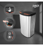Bote de Basura Con Tapa Acero Inoxidable 55L con Sensor Electrónico