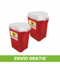 2 Pack Bote RPBI Rojo 20L