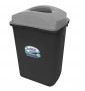 Bote de Basura Negro 65L con Tapa Elíptica en Colores