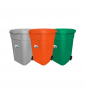 Juego de 3 Botes de Basura para Reciclaje 145L
