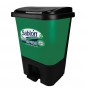 Bote Para Basura Orgánica Con Tapa Y Pedal 17L